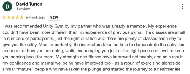 Unity Transformations member review 21